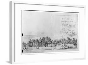 View of Hampton Court Palace-null-Framed Giclee Print