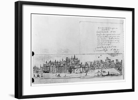 View of Hampton Court Palace-null-Framed Giclee Print