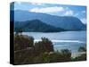 View of Hanalei Bay and Bali Hai from the Princeville Hotel, Kauai, Hawaii, USA-Charles Sleicher-Stretched Canvas