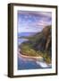 View of Hanalei from Na Pali Coast, Kauai Hawaii-Vincent James-Framed Premium Photographic Print