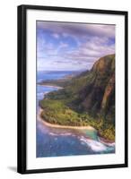 View of Hanalei from Na Pali Coast, Kauai Hawaii-Vincent James-Framed Photographic Print