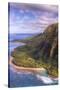 View of Hanalei from Na Pali Coast, Kauai Hawaii-Vincent James-Stretched Canvas