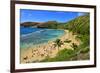 View of Hanauma Bay, Island of Oahu, Hawaii, USA-null-Framed Art Print