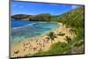 View of Hanauma Bay, Island of Oahu, Hawaii, USA-null-Mounted Art Print