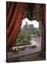 View of Handsome Cab Horse Drawn Carriages Outside the Plaza Hotel-Dmitri Kessel-Stretched Canvas