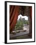 View of Handsome Cab Horse Drawn Carriages Outside the Plaza Hotel-Dmitri Kessel-Framed Photographic Print