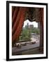 View of Handsome Cab Horse Drawn Carriages Outside the Plaza Hotel-Dmitri Kessel-Framed Photographic Print