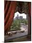 View of Handsome Cab Horse Drawn Carriages Outside the Plaza Hotel-Dmitri Kessel-Mounted Photographic Print