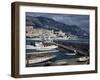 View of Harbor and Breakwater of Monte Carlo-David S. Boyer-Framed Photographic Print