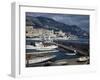 View of Harbor and Breakwater of Monte Carlo-David S. Boyer-Framed Photographic Print
