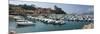 View of harbor and castle of Lerici, Liguria, Italy-null-Mounted Photographic Print