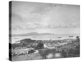 View of Harbor from Island of Martinique-David Scherman-Stretched Canvas