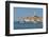 View of harbour and the old town with the Cathedral of St. Euphemia, Rovinj, Istria, Croatia-Frank Fell-Framed Photographic Print