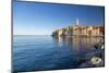 View of harbour and the old town with the Cathedral of St. Euphemia, Rovinj, Istria, Croatia-Frank Fell-Mounted Photographic Print