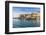 View of harbour and the old town with the Cathedral of St. Euphemia, Rovinj, Istria, Croatia-Frank Fell-Framed Photographic Print