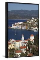 View of Harbour, Kastellorizo (Meis), Dodecanese, Greek Islands, Greece, Europe-Stuart Black-Framed Photographic Print