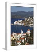 View of Harbour, Kastellorizo (Meis), Dodecanese, Greek Islands, Greece, Europe-Stuart Black-Framed Photographic Print