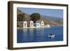 View of Harbour, Kastellorizo (Meis), Dodecanese, Greek Islands, Greece, Europe-Stuart Black-Framed Photographic Print