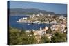 View of Harbour, Kastellorizo (Meis), Dodecanese, Greek Islands, Greece, Europe-Stuart Black-Stretched Canvas