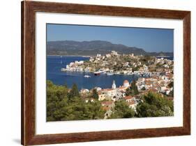 View of Harbour, Kastellorizo (Meis), Dodecanese, Greek Islands, Greece, Europe-Stuart Black-Framed Photographic Print