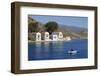 View of Harbour, Kastellorizo (Meis), Dodecanese, Greek Islands, Greece, Europe-Stuart Black-Framed Photographic Print