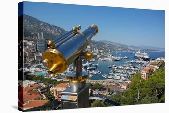 View of Harbour, Monaco, Mediterranean, Europe-Frank Fell-Stretched Canvas
