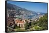 View of Harbour, Monaco, Mediterranean, Europe-Frank Fell-Framed Stretched Canvas