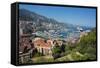 View of Harbour, Monaco, Mediterranean, Europe-Frank Fell-Framed Stretched Canvas