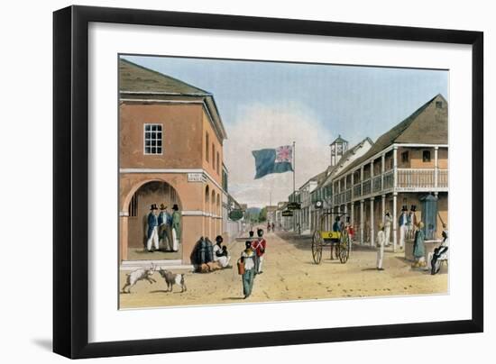 View of Harbour Street, Kingston, Jamaica-James Hakewill-Framed Giclee Print