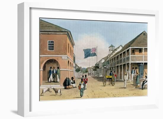 View of Harbour Street, Kingston, Jamaica-James Hakewill-Framed Giclee Print