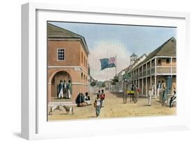 View of Harbour Street, Kingston, Jamaica-James Hakewill-Framed Giclee Print