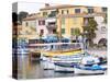 View of Harbour with Fishing and Leisure Boats, Sanary, Var, Cote d'Azur, France-Per Karlsson-Stretched Canvas