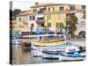 View of Harbour with Fishing and Leisure Boats, Sanary, Var, Cote d'Azur, France-Per Karlsson-Stretched Canvas