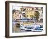 View of Harbour with Fishing and Leisure Boats, Sanary, Var, Cote d'Azur, France-Per Karlsson-Framed Premium Photographic Print