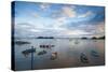 View of Harbour-Jane Sweeney-Stretched Canvas