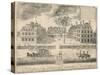 View of Harvard University before the American Revolution-null-Stretched Canvas