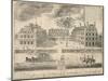 View of Harvard University before the American Revolution-null-Mounted Giclee Print