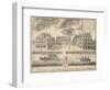 View of Harvard University before the American Revolution-null-Framed Giclee Print