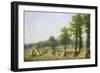 View of Harvesting near Warwick-Thomas Baker-Framed Giclee Print