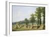 View of Harvesting near Warwick-Thomas Baker-Framed Giclee Print