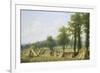 View of Harvesting near Warwick-Thomas Baker-Framed Giclee Print