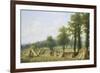 View of Harvesting near Warwick-Thomas Baker-Framed Giclee Print