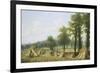 View of Harvesting near Warwick-Thomas Baker-Framed Giclee Print