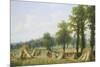 View of Harvesting near Warwick-Thomas Baker-Mounted Giclee Print