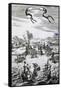 View of Havana, Cuba, Engraving from Description De L'Univers-Alain Manesson Mallet-Framed Stretched Canvas