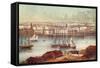 View of Havana, Cuba, Mid-19th Century (Colour Litho)-South American-Framed Stretched Canvas