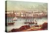 View of Havana, Cuba, Mid-19th Century (Colour Litho)-South American-Stretched Canvas