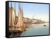 View of Havnegade, Copenhagen, Pub. 1900-null-Framed Stretched Canvas