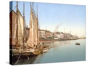 View of Havnegade, Copenhagen, Pub. 1900-null-Stretched Canvas