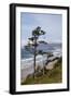 View of Haystack Rock and Cannon Beach, from Highway 101, Oregon, USA-Jamie & Judy Wild-Framed Photographic Print